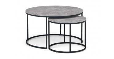 Staten Concrete Round Nesting Coffee Table
