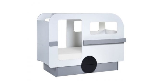 Julian Bowen Tourer Caravan Bed - Vapor Grey And White