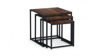 Tribeca Nest Of 3 Tables - Walnut