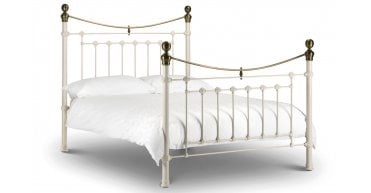 Victoria 150Cm Bed - Stone White