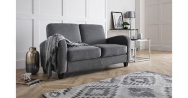 Vivo 2 Seater Sofa In Dusk Grey Chenille