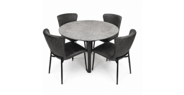 CLEARANCE - Bejing 1.2m Table and 4 Diamond Chairs