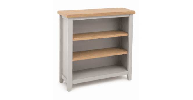 Kettle Interiors CLEARANCE - Exmoor Small Wide Bookcase Grey