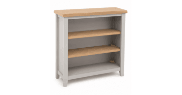CLEARANCE - Exmoor Small Wide Bookcase Grey