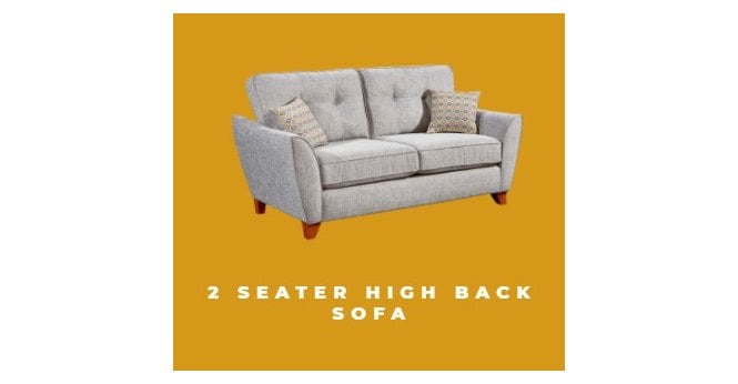 Lebus  Ashley 2 Seater High Back Sofa
