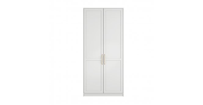 LPD Home Austen White 2 Door Wardrobe (2 Packs)