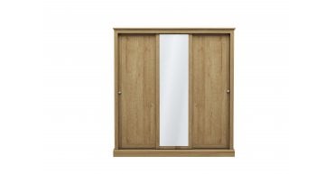 Devon 3 Door Sliding Wardrobe Oak