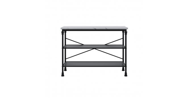LPD Home Fairmont Marble Effect Console Table