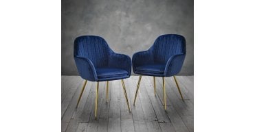 Lara Dining Chair with Gold Legs