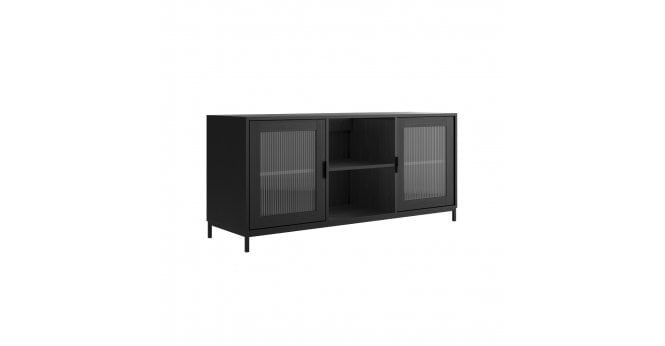 LPD Home Maddox Matte Black / Reeded Media Unit