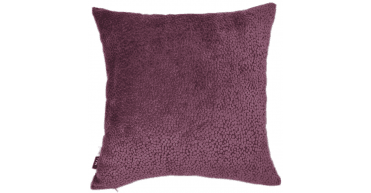 MALINI CUT VELVET DOTS IN AUBERGINE56 X 56