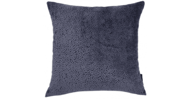 Malini  CUT VELVET DOTS IN NAVY 56 X 56