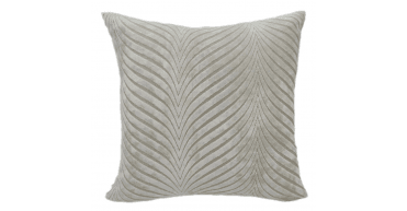 MALINI CUT VELVET FAN IVORY 43 X 43