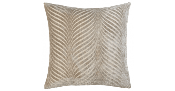 Malini  CUT VELVET FAN RADA TAUPE  43 X 43