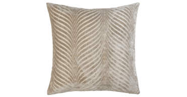 MALINI CUT VELVET FAN RADA TAUPE  43 X 43