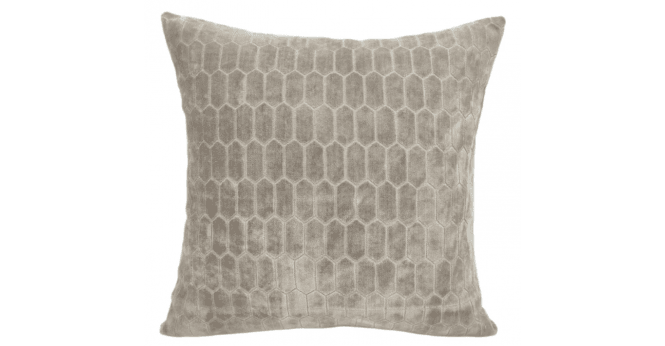 Malini  CUT VELVET  HONEYCOMBE  TAUPE  56 X 56