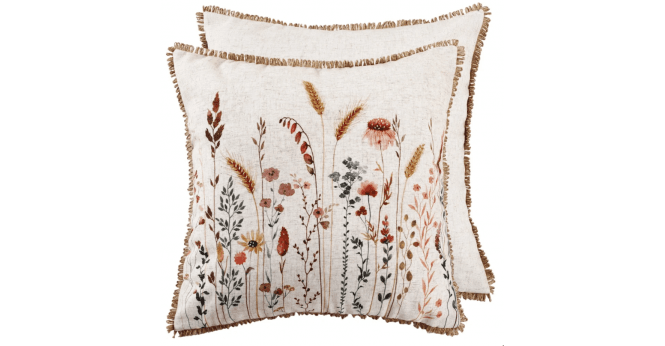 Malini  FLORAL MEADOW PRNTED AND EMBELLISH 45 X 45