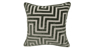 MALINI MAZE CUT VELVET PM  SAGE 56 X 56