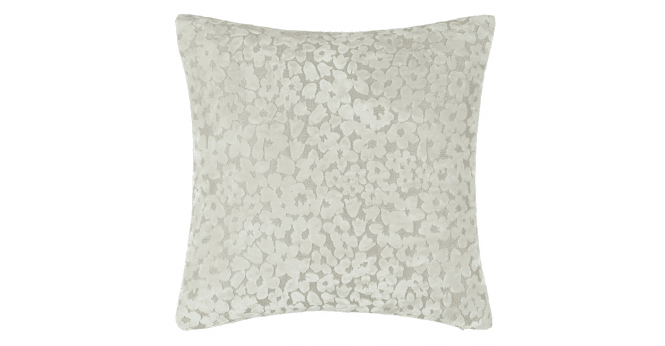 Malini  PM DITSY CUT VELVET CUSHION IVORY IN 43X43CM