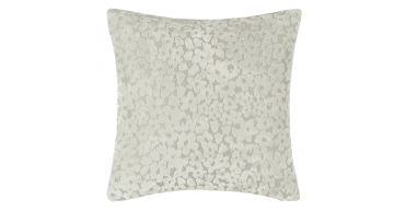 MALINI PM DITSY CUT VELVET CUSHION IVORY IN 43X43CM