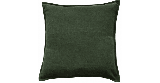 Malini  POLY LINEN MIX WITH FLANGE DK GREEN 45 X 45