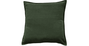 MALINI POLY LINEN MIX WITH FLANGE DK GREEN 45 X 45