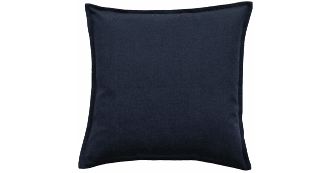Malini  POLY LINEN MIX WITH FLANGE NAVY 45 X 45