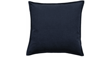 MALINI POLY LINEN MIX WITH FLANGE NAVY 45 X 45