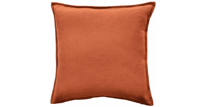 Malini  POLY LINEN MIX WITH FLANGE  RUST45 X 45