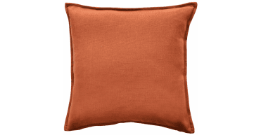 MALINI POLY LINEN MIX WITH FLANGE  RUST45 X 45