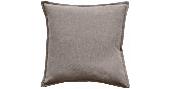 Malini  POLY LINEN MIX WITH FLANGE TAUPE45 X 45