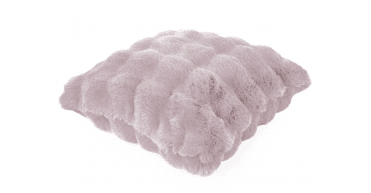 MALINI SOFT  BUBBLE CSH IN FAUX RABBIT BABYPINK 50 X 50