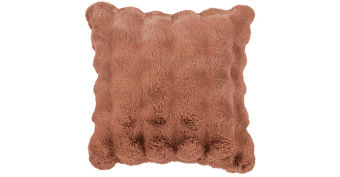 Malini  SOFT  BUBBLE CSH IN FAUX RABBIT ORNG 50 X 50