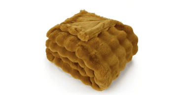 MALINI SOFT  BUBBLE THR IN FAUX RABBIT WHISKEY 150 X 200