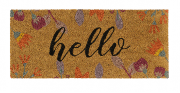 My Mat Coir Insert Floral Hello