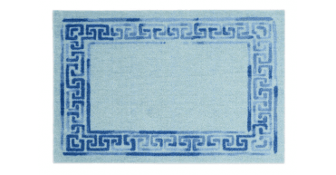 Dip & Drip Nylon Printed Bathroom Greek Key Border