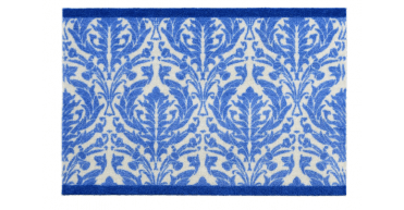 Dip & Drip Nylon Printed Bathroom Royal Blue Damask