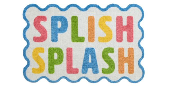 My Mat Dip & Drip Nylon Printed Bathroom Splish Splash