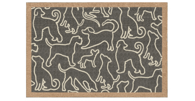 My Mat Howler & Scratch Patterned Outline