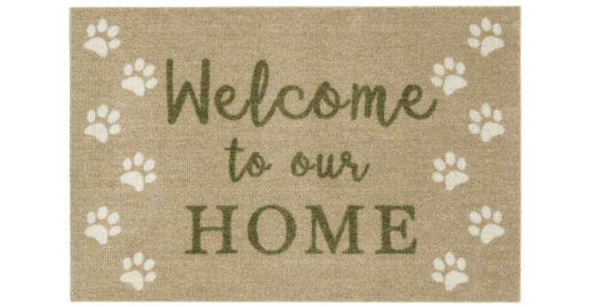 My Mat Howler & Scratch Patterned Welcome Paws Runner