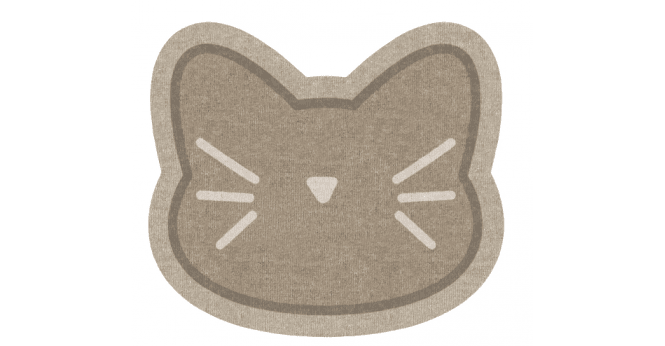 My Mat Howler & Scratch Shaped Cat Face