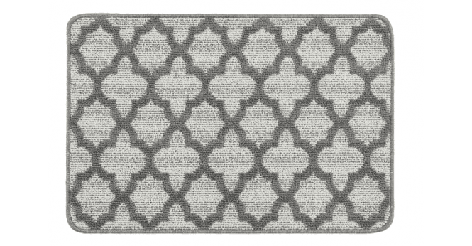 My Mat My Stain Resistant Moroccan Tile Silver