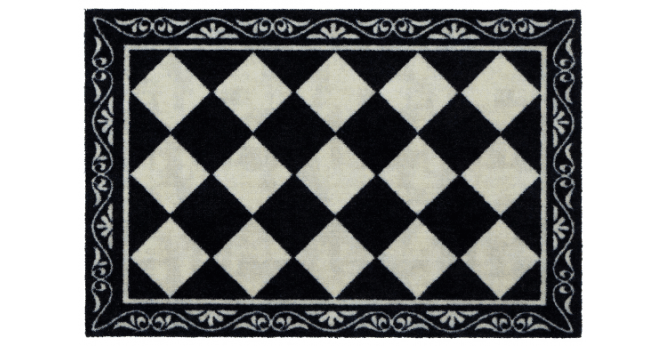 My Mat  Nylon Indoor Pattern Manor Tile Runner
