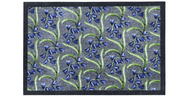 My Mat  Nylon Indoor Pattern My Bluebells Runner