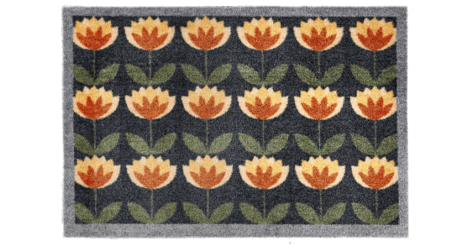 My Mat  Nylon Indoor Pattern My Retro Floral Runner