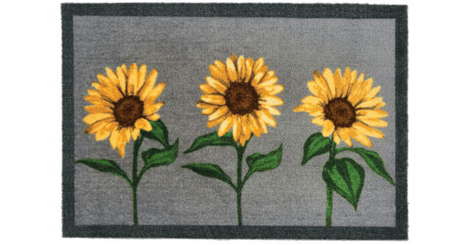 My Mat  Nylon Indoor Pattern My Sunflowers Runner
