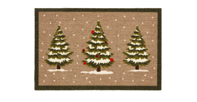My Mat  Nylon Indoor Pattern My Winter Trees Runner