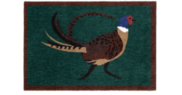 My Mat Nylon Indoor Pattern Pheasant Green Runner