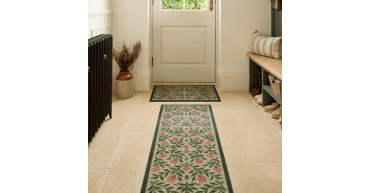 My Mat Nylon Indoor Pattern Pink Botanical Runner