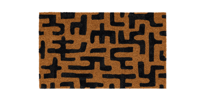 My Mat  Printed Coir Abstract Maze